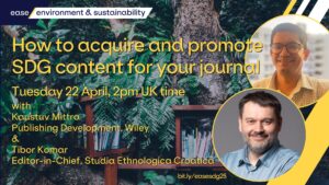 EASE E&S webinar: How to acquire and promote SDG content for your journal
